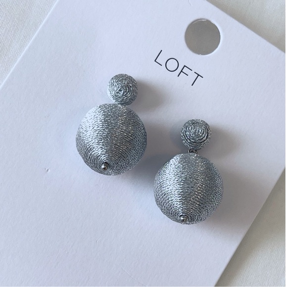 LOFT • Wrapped Ball Statement Earrings - Picture 3 of 7